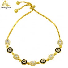 Gümüş Nazar Boncuklu  Bilezik/Bileklik     